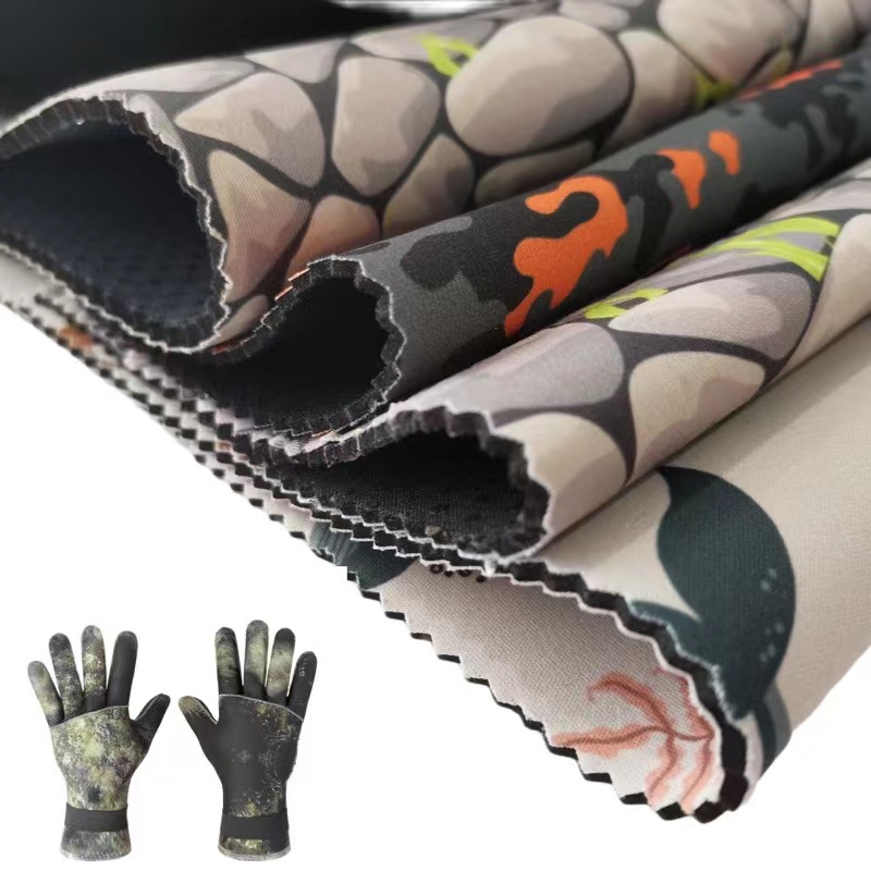 Custom 2mm Scuba Wetsuit Material Stretch Nylon Thin Foam Rubber Neoprene  Fabric Camouflage Manufacturer and Supplier